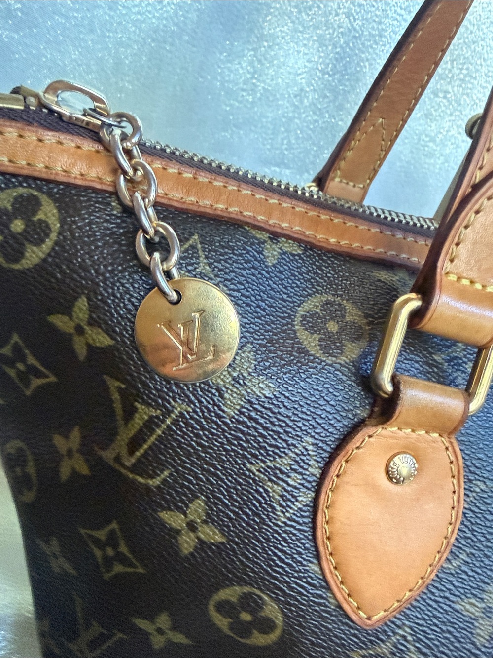 Louis Vuitton Brown Monogram Palermo PM Canvas Tote Bag - Picture 3 of 9